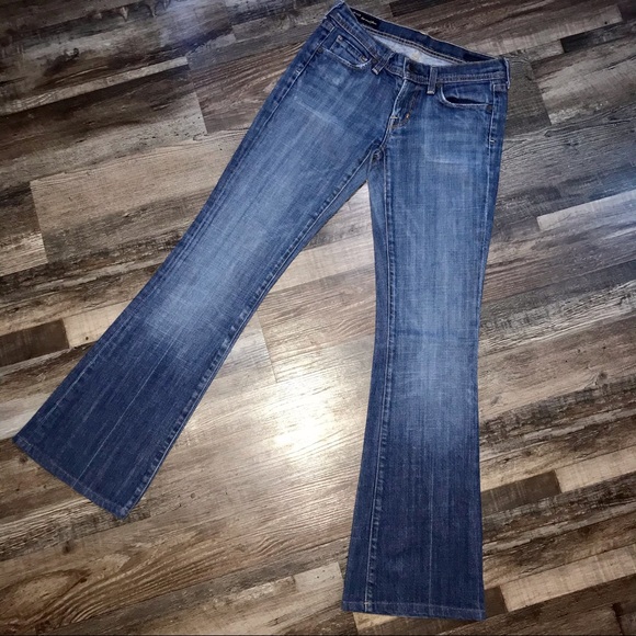 Y2K Fit&Flare Type Citizens of Humanity Light Blue Low-Rise Jeans - Picture 3 of 12